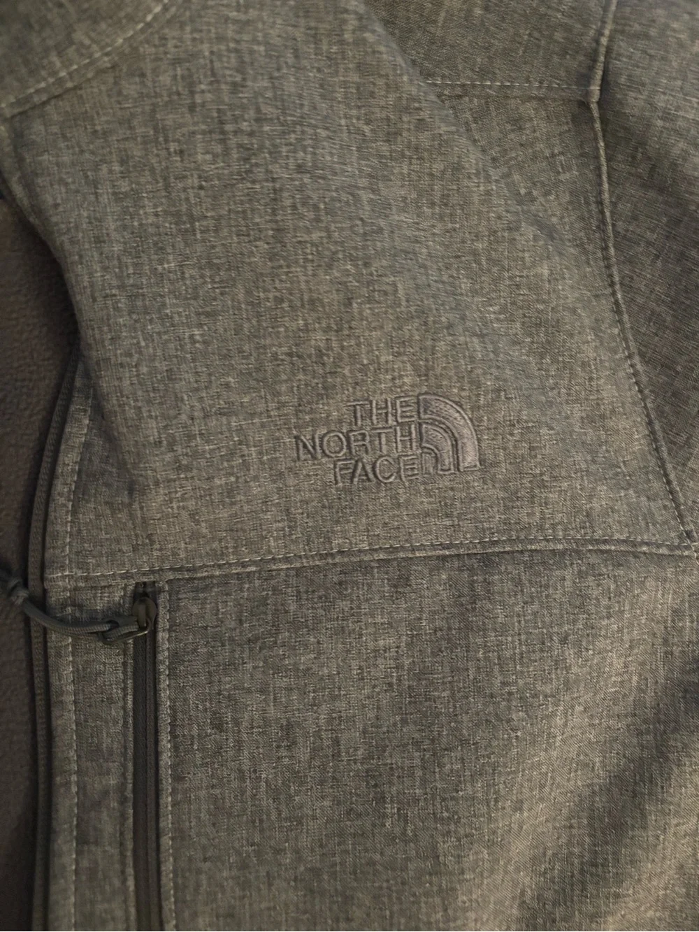 The North Face Men's Heather Gray Lightweight Softshell Jacket